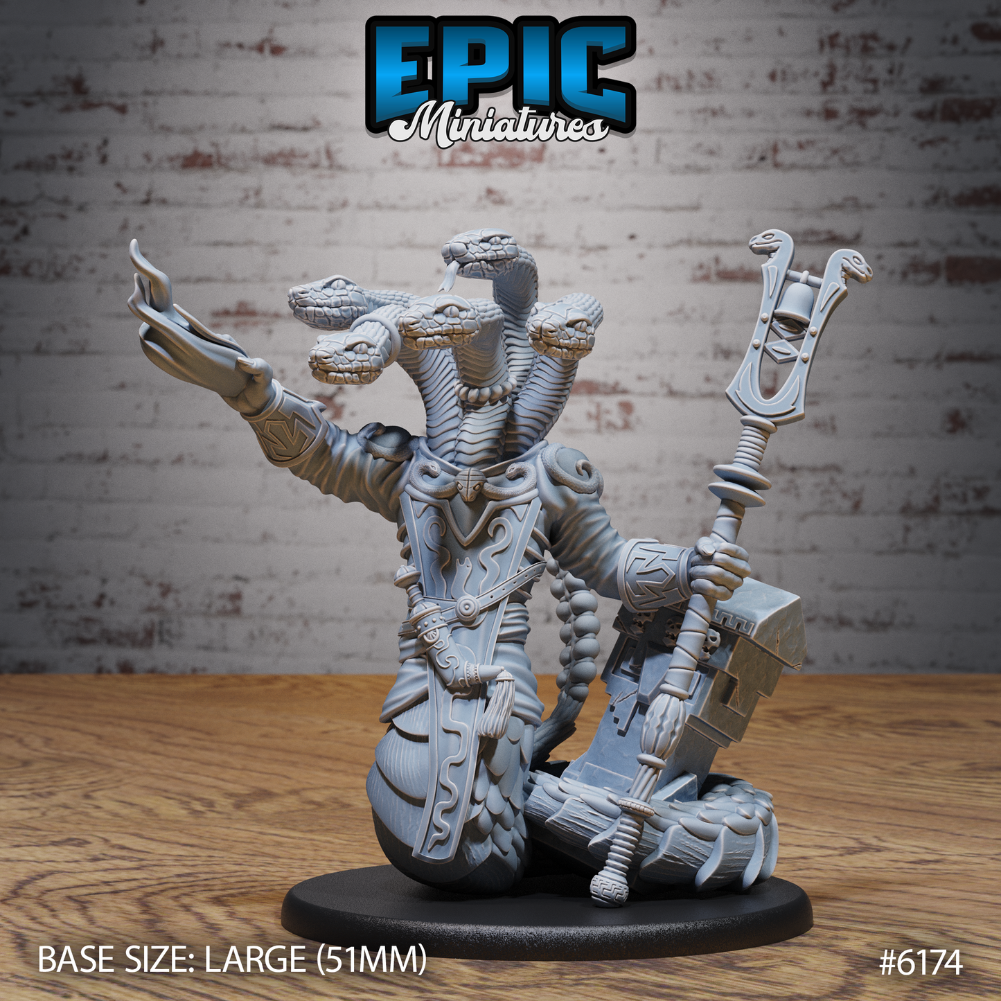 Snake Shaman (3 Variants Available) - Epic Miniatures