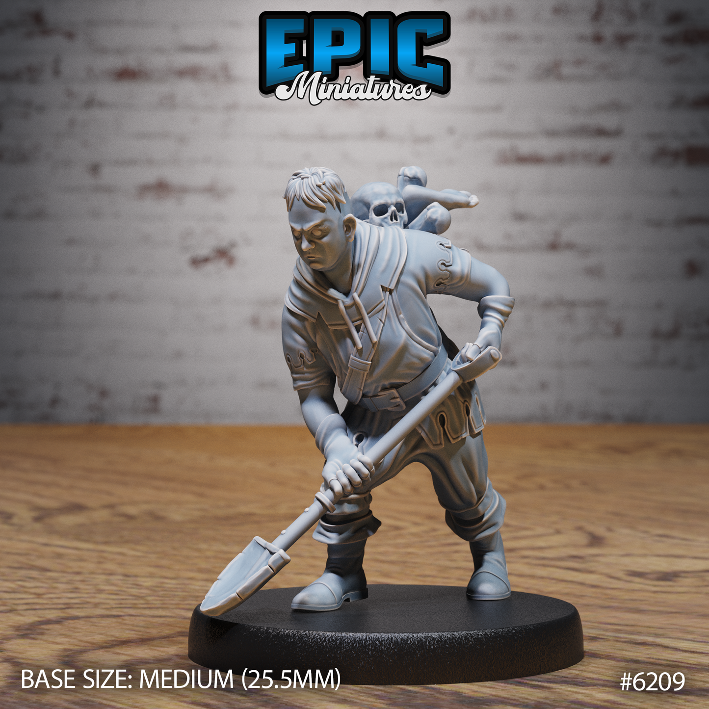 Grave Digger, Set 2 (3 Variants Available) - Epic Miniatures