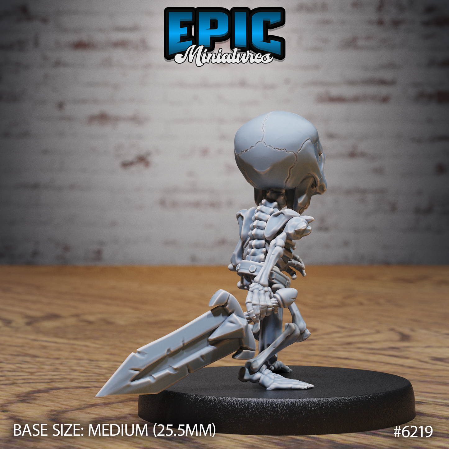 Gnome Skeleton (3 Variants Available) - Epic Miniatures