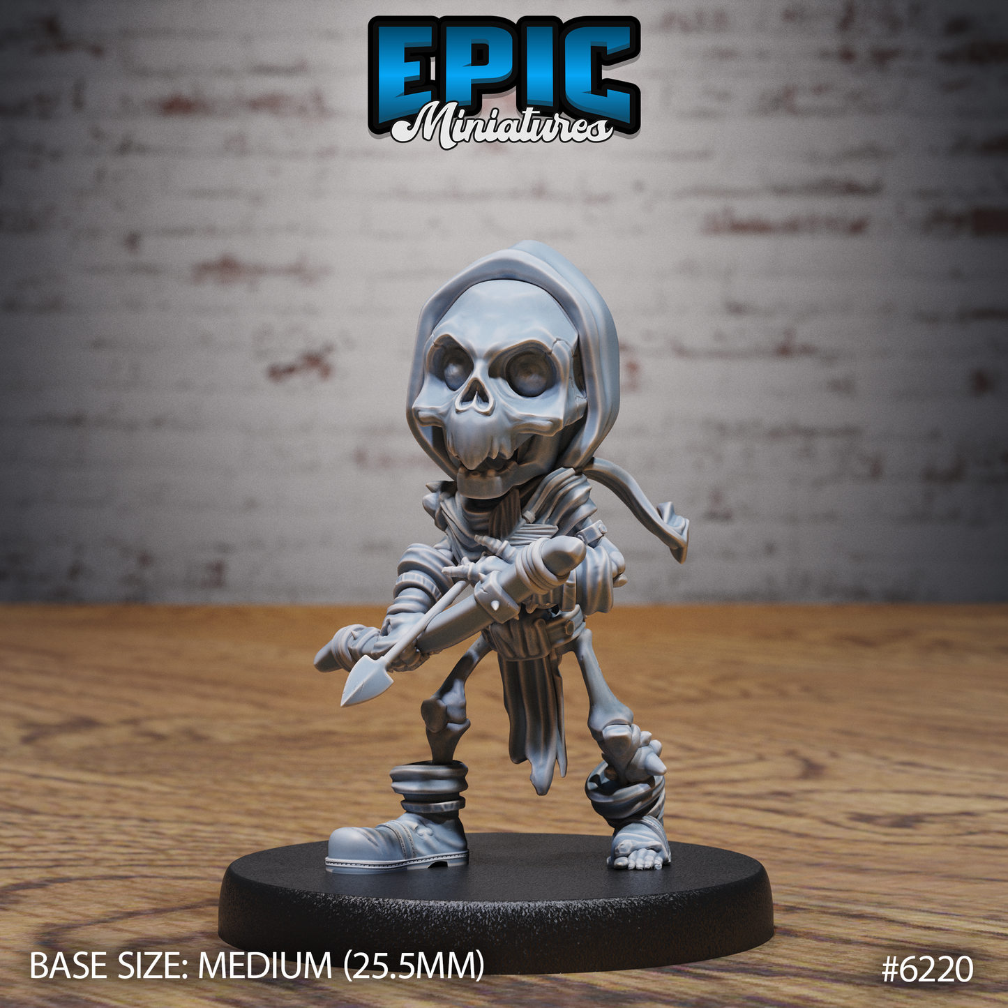 Gnome Skeleton (3 Variants Available) - Epic Miniatures