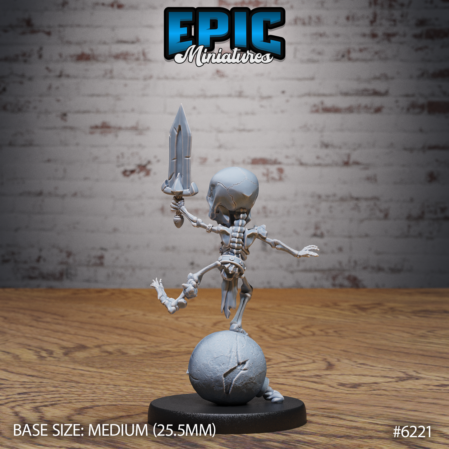 Gnome Skeleton (3 Variants Available) - Epic Miniatures