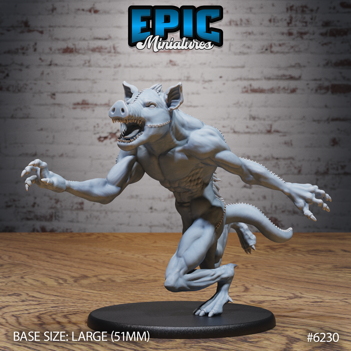 Stitched Pig Beast (3 Variants Available) - Epic Miniatures