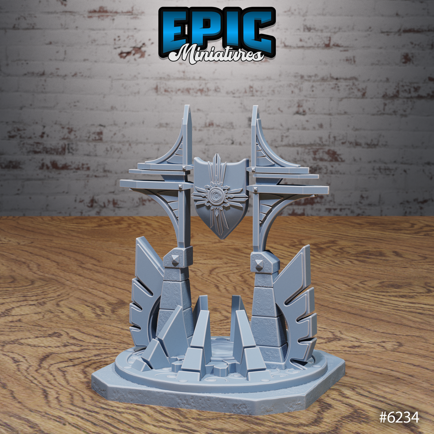 Heavenly Terrain Scatter Set - Defence Towers, Altars and Fountains (6 Variants Available) - Epic Miniatures