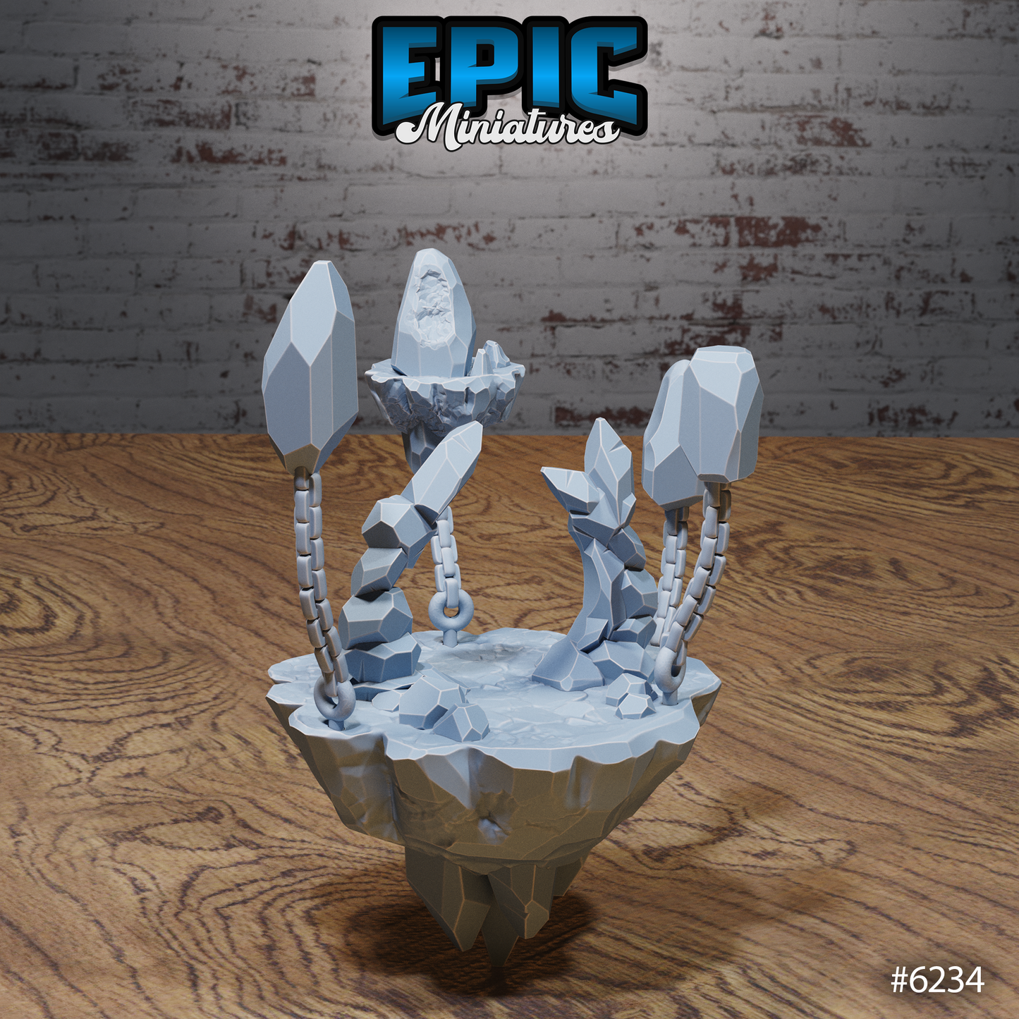 Heavenly Terrain Scatter Set - Floating Rocks (4 Variants Available) - Epic Miniatures