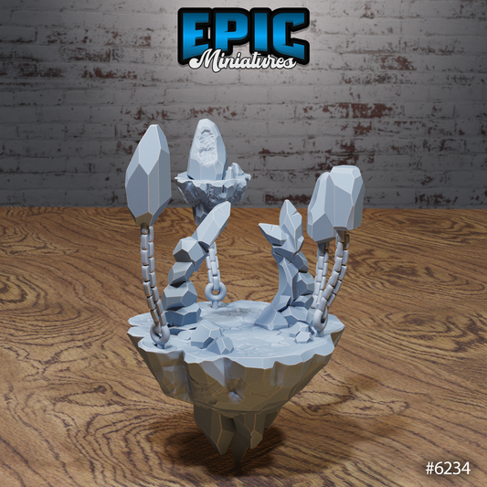 Heavenly Terrain Scatter Set - Floating Rocks (4 Variants Available) - Epic Miniatures