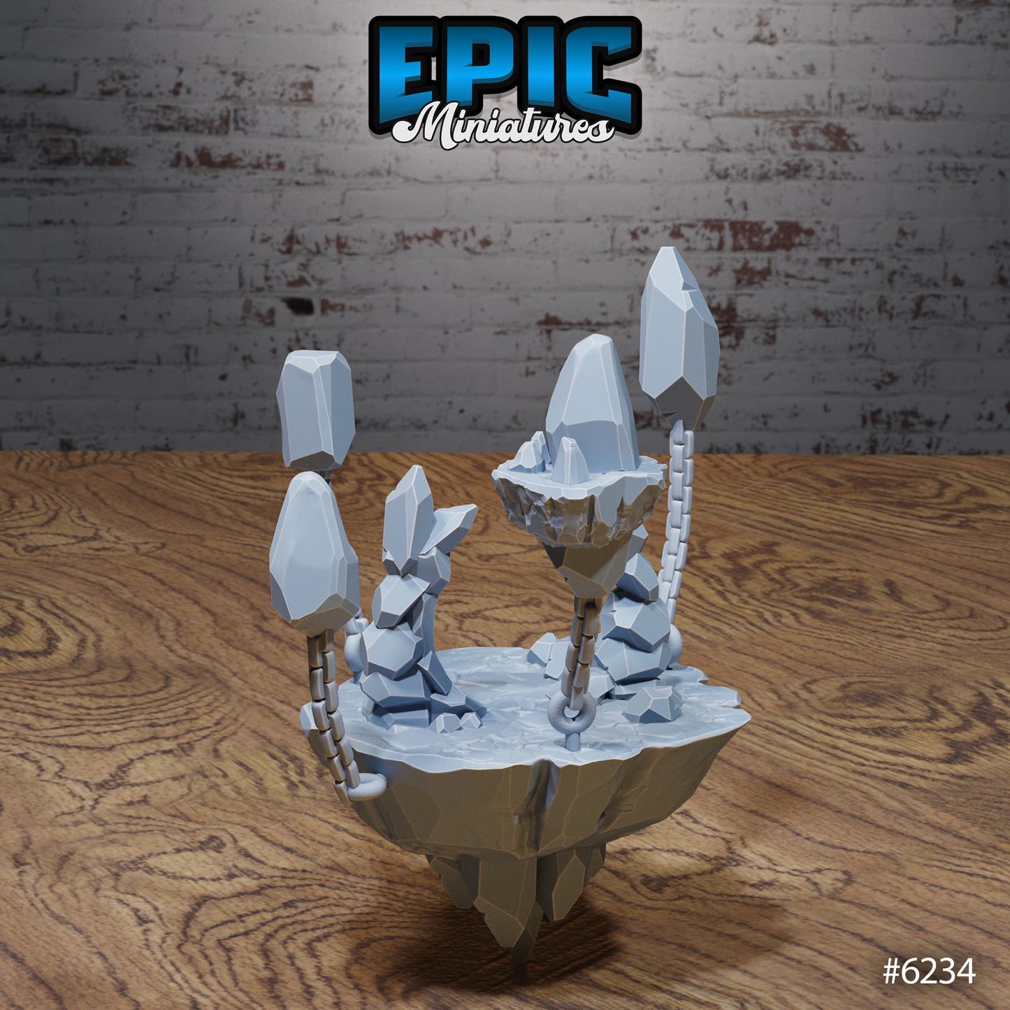 Heavenly Terrain Scatter Set - Floating Rocks (4 Variants Available) - Epic Miniatures