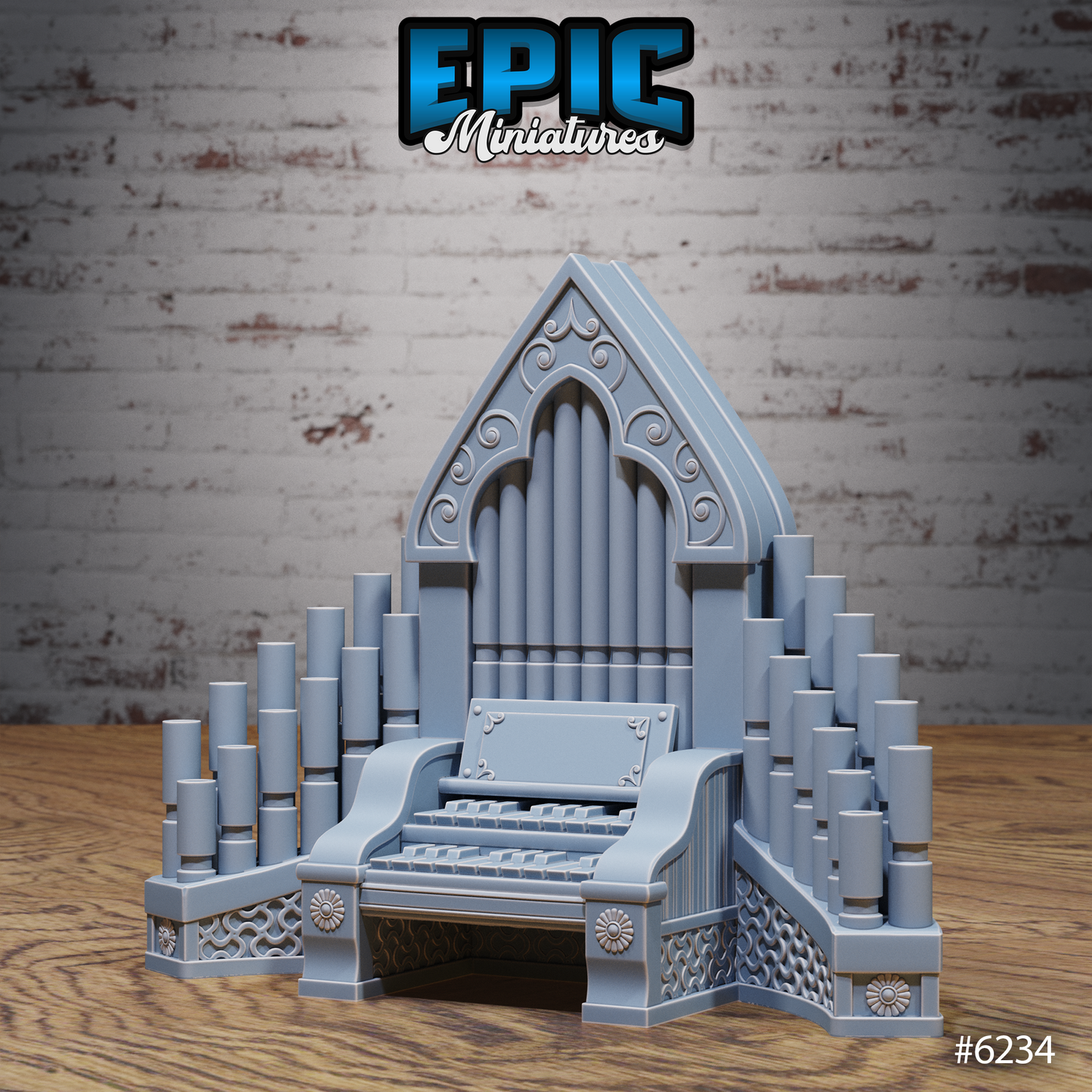 Heavenly Terrain Scatter Set - Shrines, Church Organs and Angel Statues (7 Variants Available) - Epic Miniatures