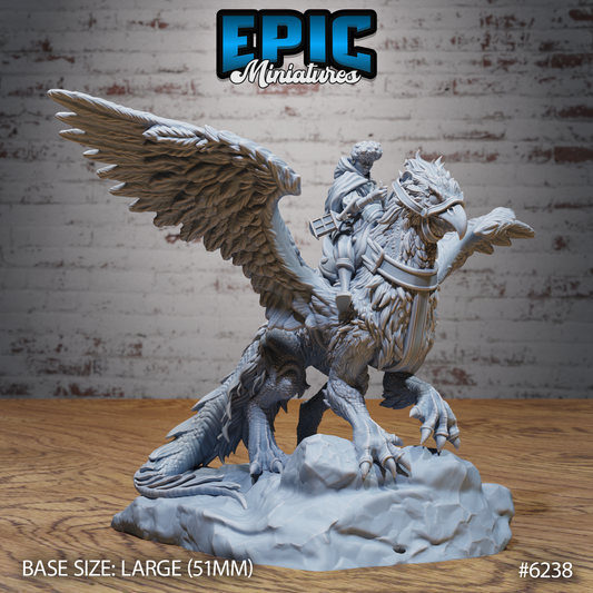 Noble Griffin - Saddled (4 Variants Available) - Epic Miniatures