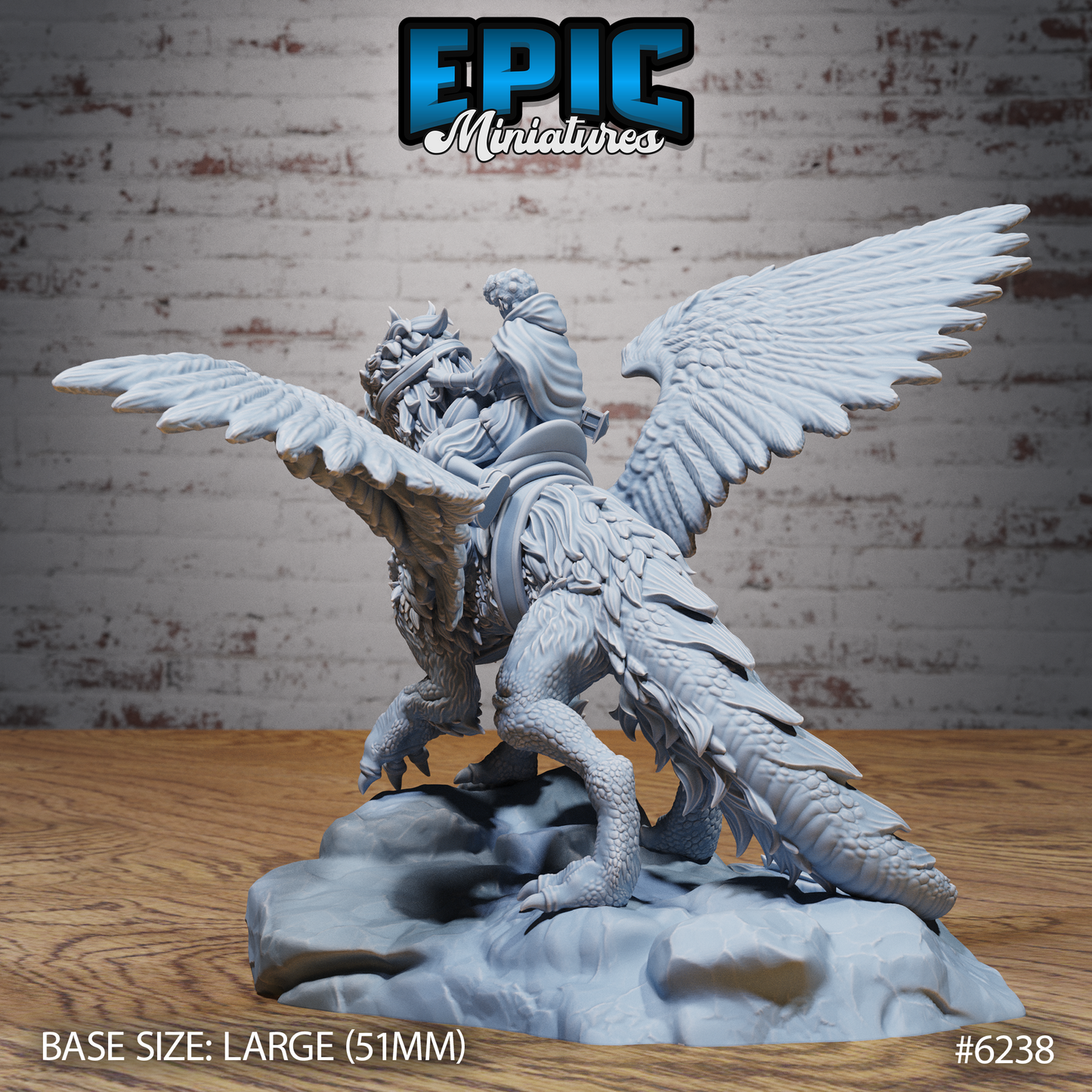 Noble Griffin - Saddled (4 Variants Available) - Epic Miniatures