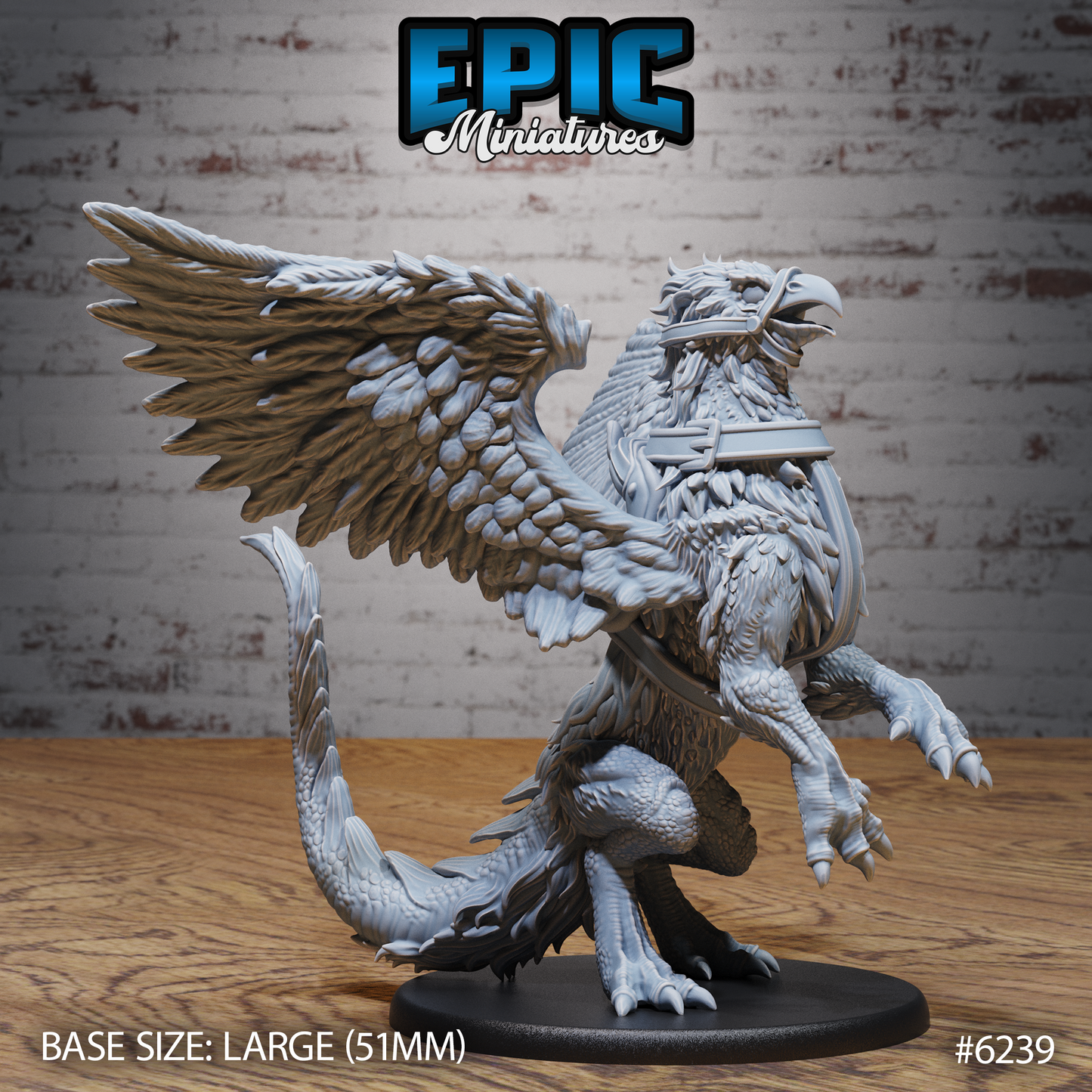 Noble Griffin - Saddled (4 Variants Available) - Epic Miniatures