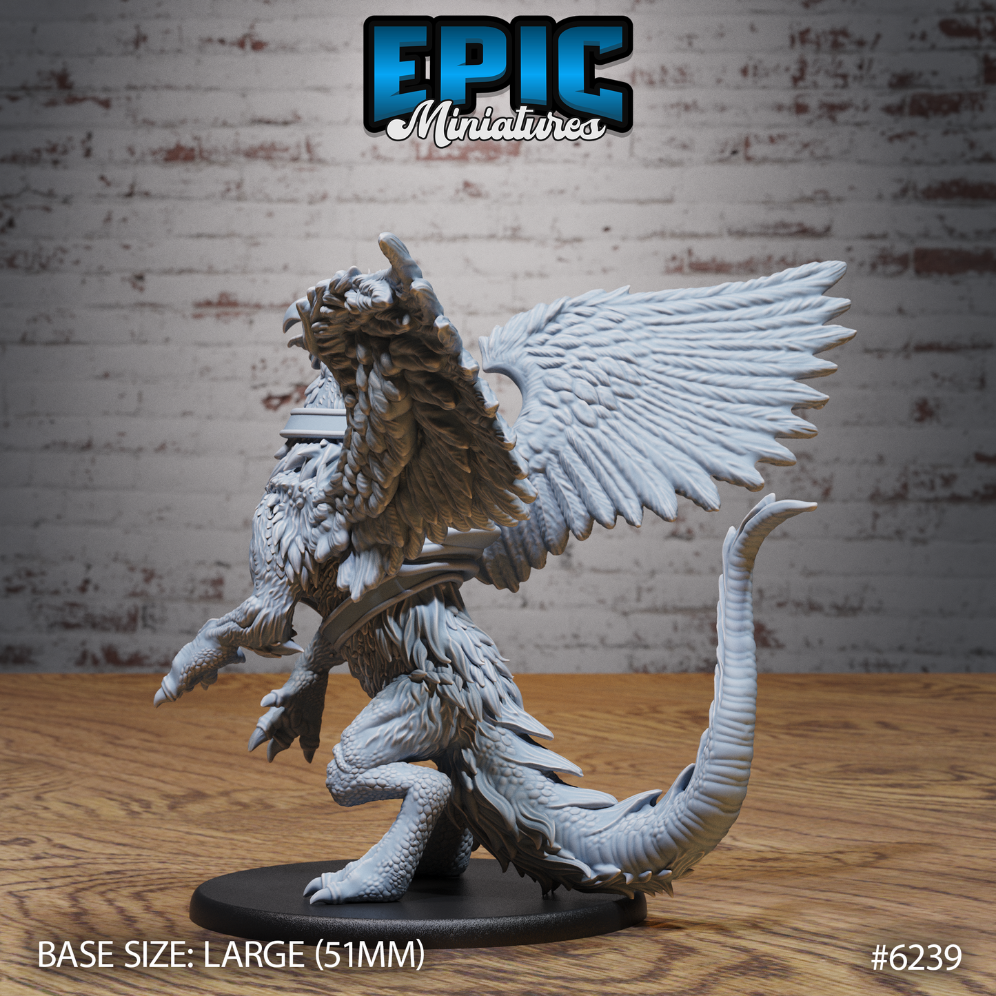 Noble Griffin - Saddled (4 Variants Available) - Epic Miniatures