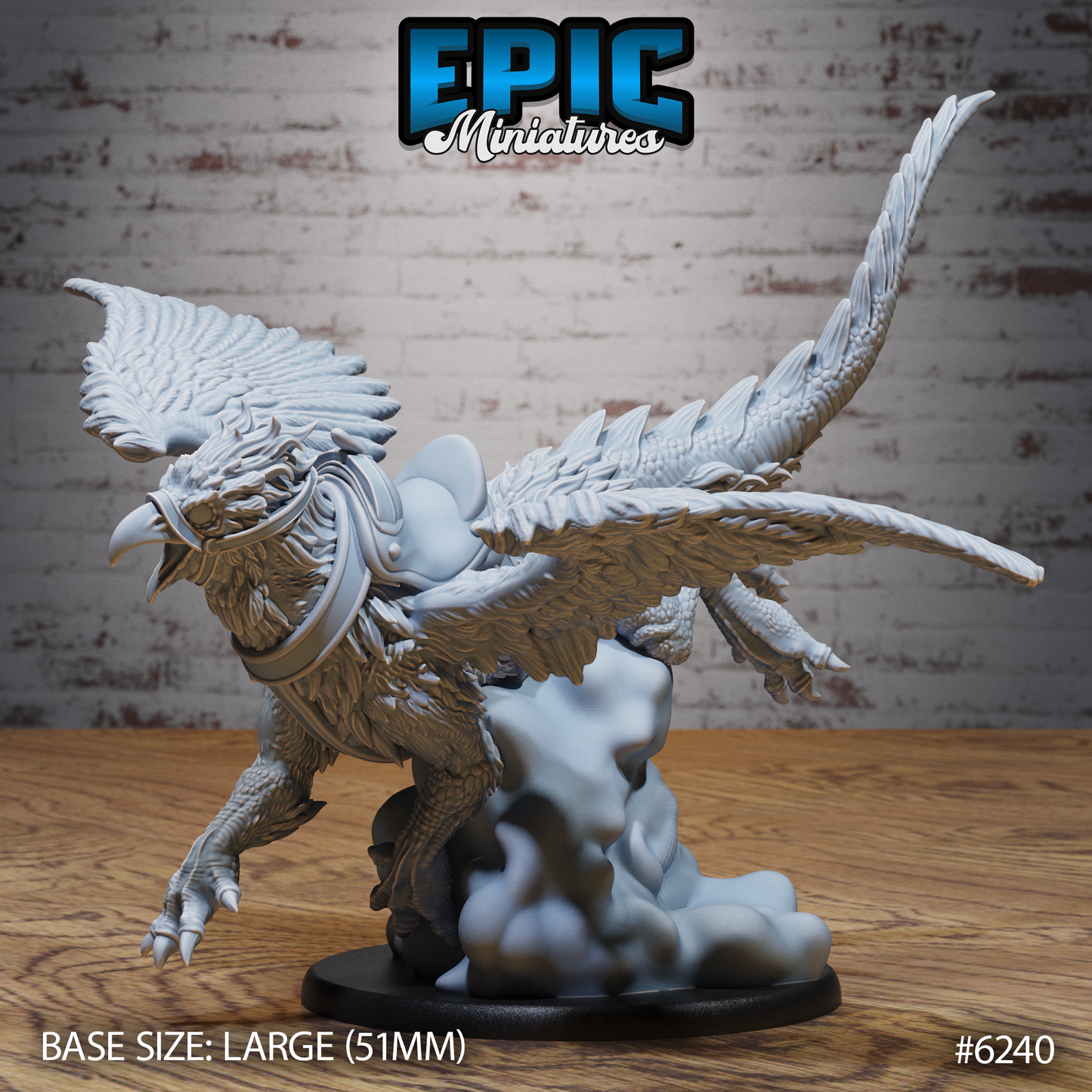 Noble Griffin - Saddled (4 Variants Available) - Epic Miniatures