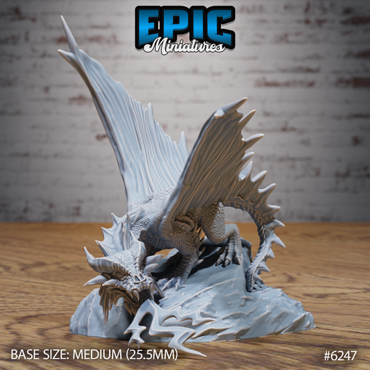 Gold Dragon Wyrmling (3 Variants Available) - Epic Miniatures