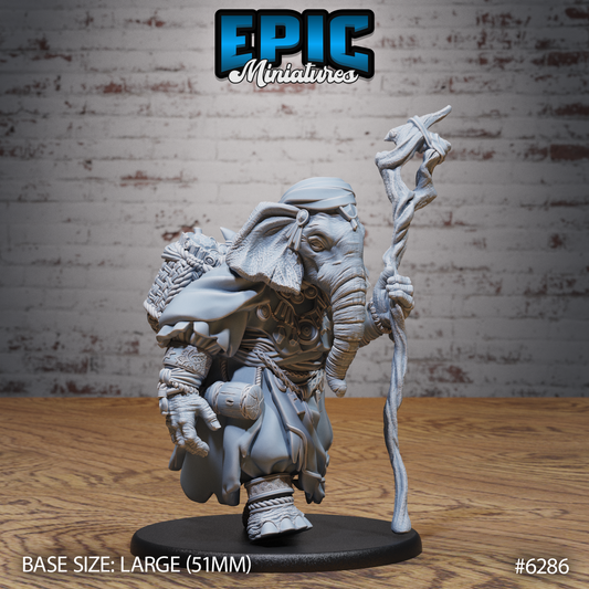 Elephant Folk Druids (3 Variants Available) - Epic Miniatures