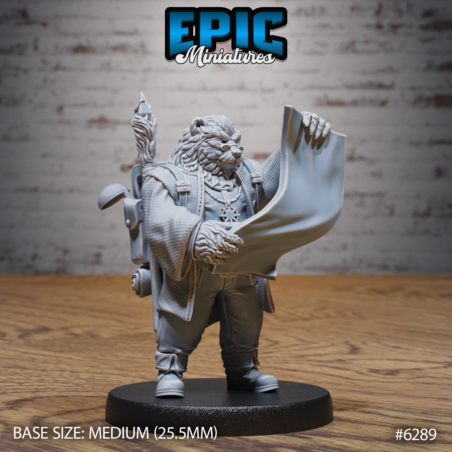 Bear Folk Bard (3 Variants Available) - Epic Miniatures