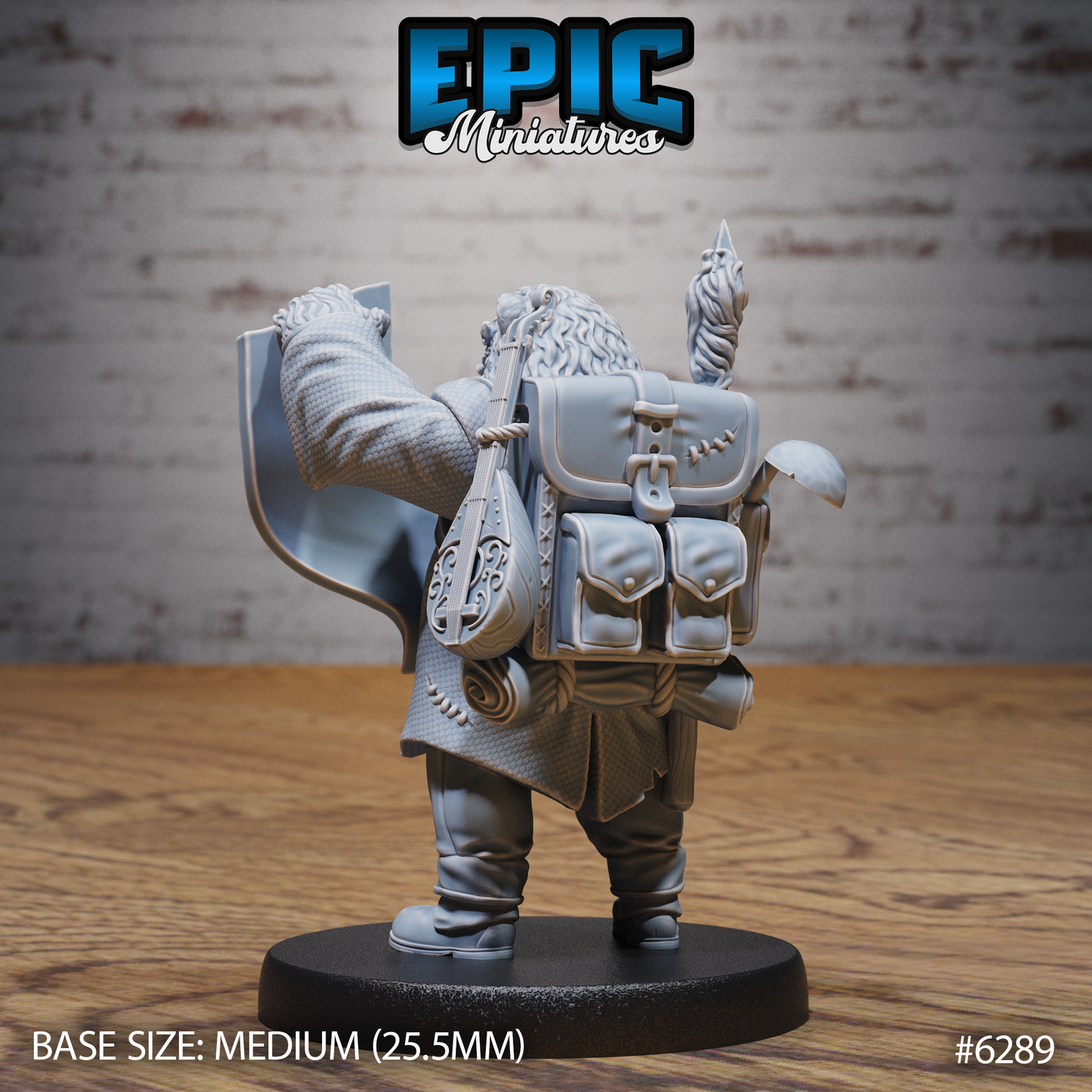 Bear Folk Bard (3 Variants Available) - Epic Miniatures