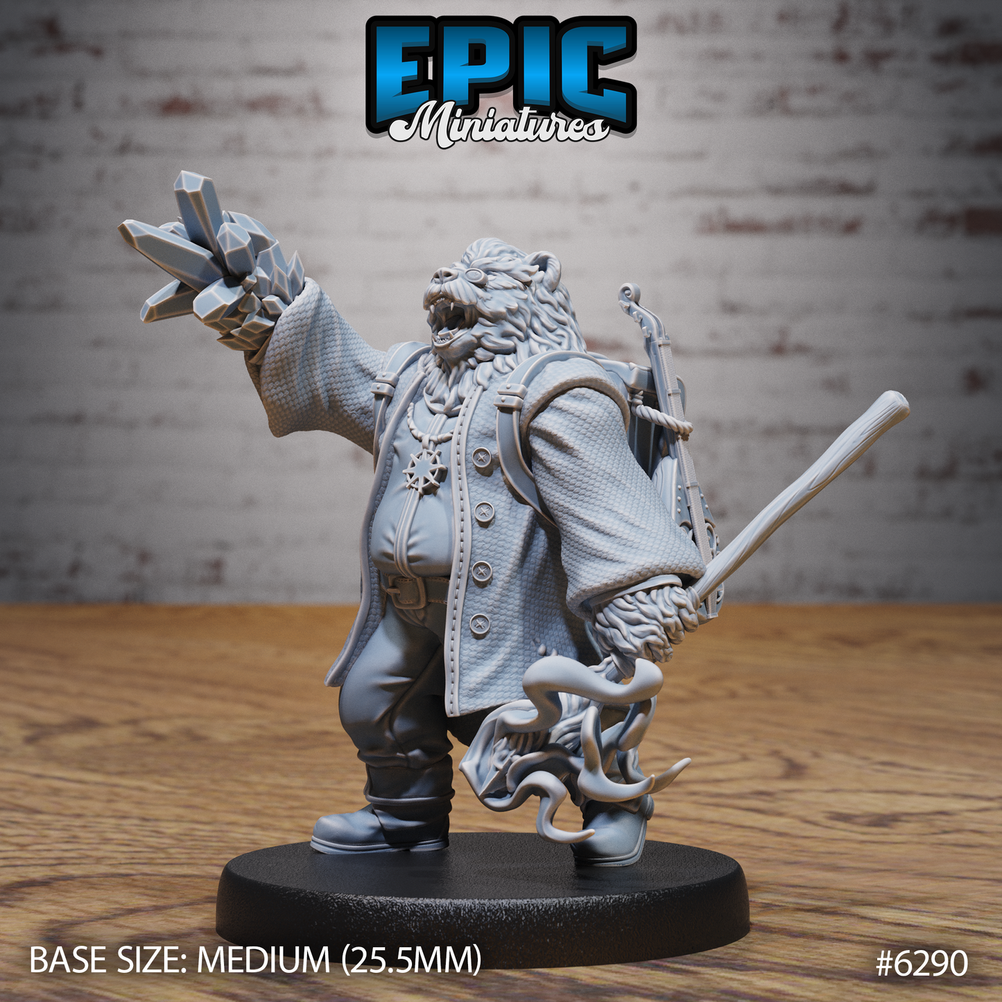 Bear Folk Bard (3 Variants Available) - Epic Miniatures