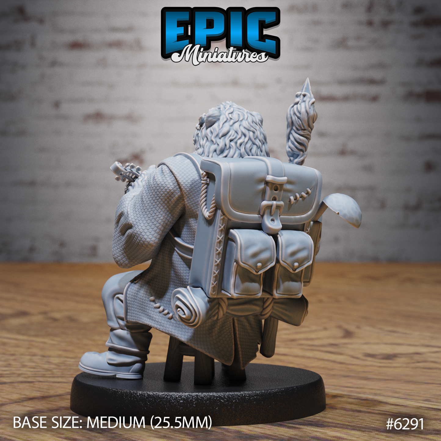 Bear Folk Bard (3 Variants Available) - Epic Miniatures