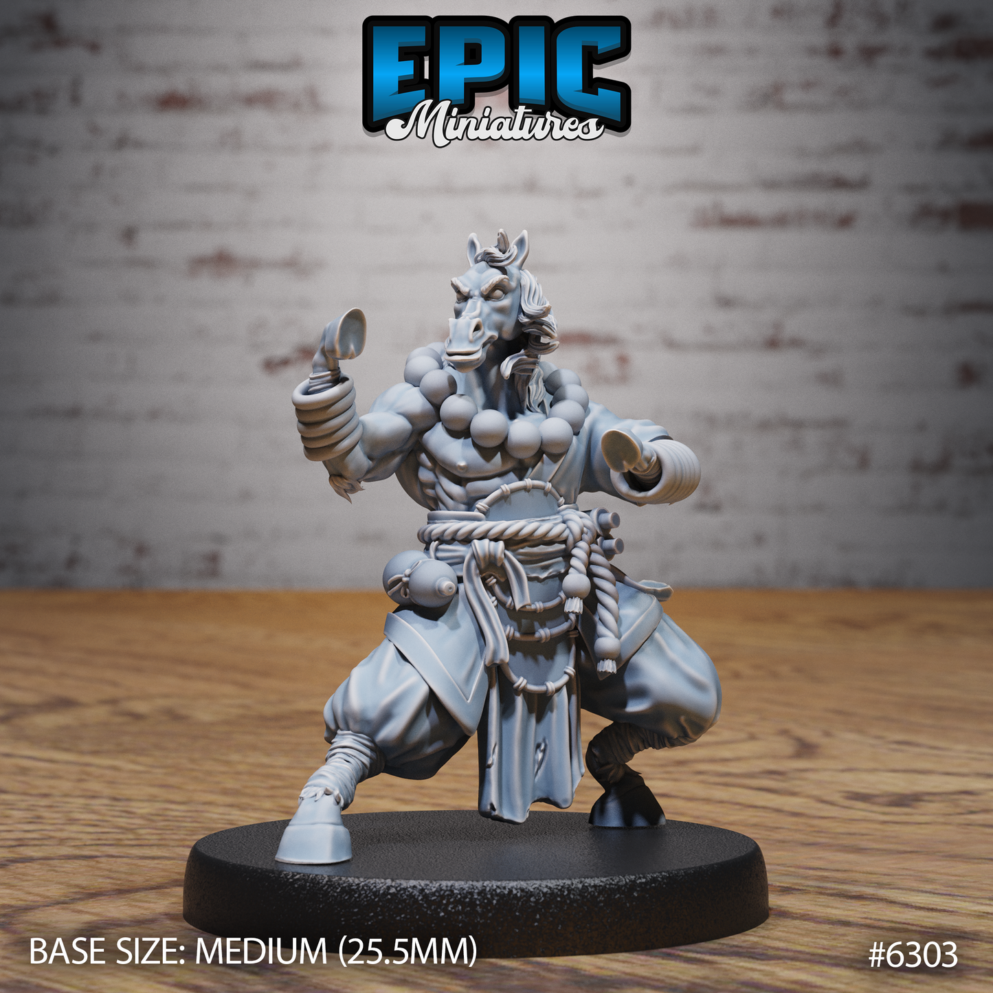 Horse Folk Monk (3 Variants Available) - Epic Miniatures