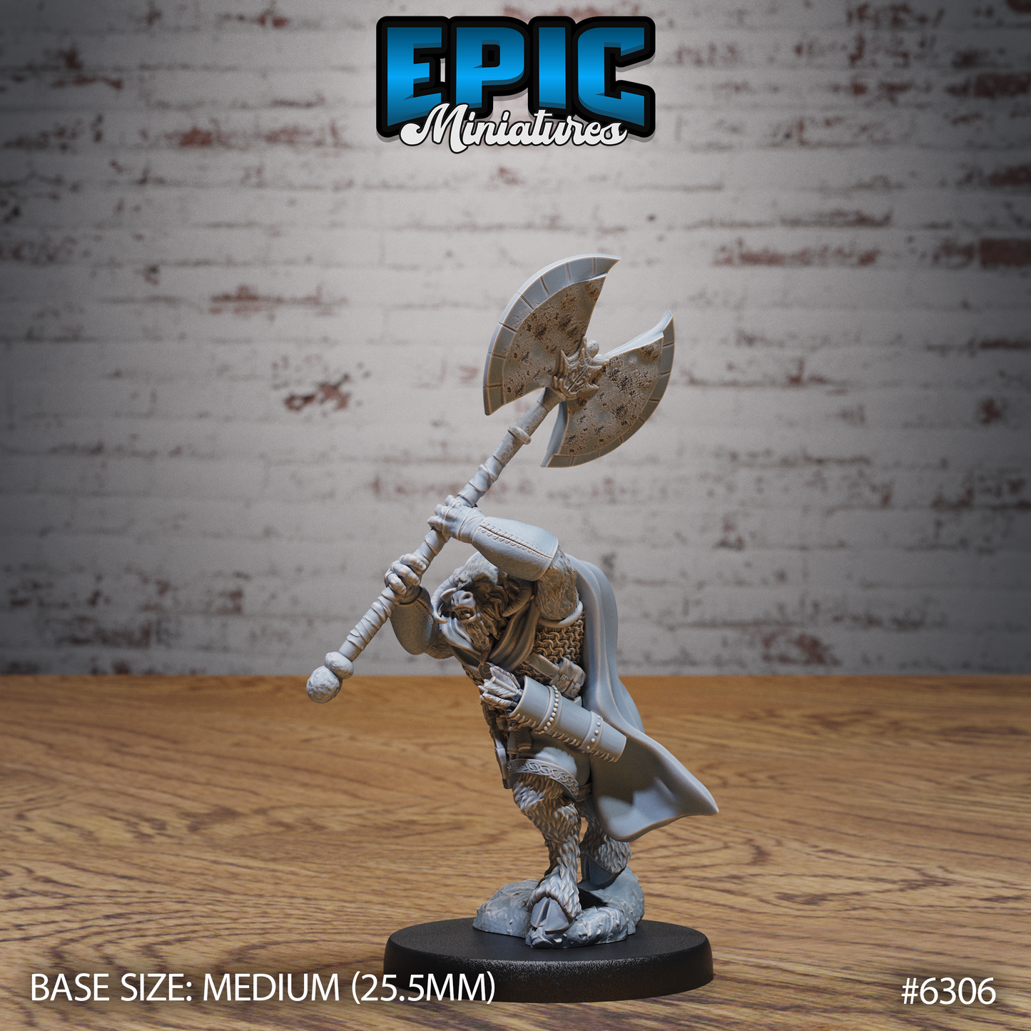 Minotaur Adventurer (3 Variants Available) - Epic Miniatures