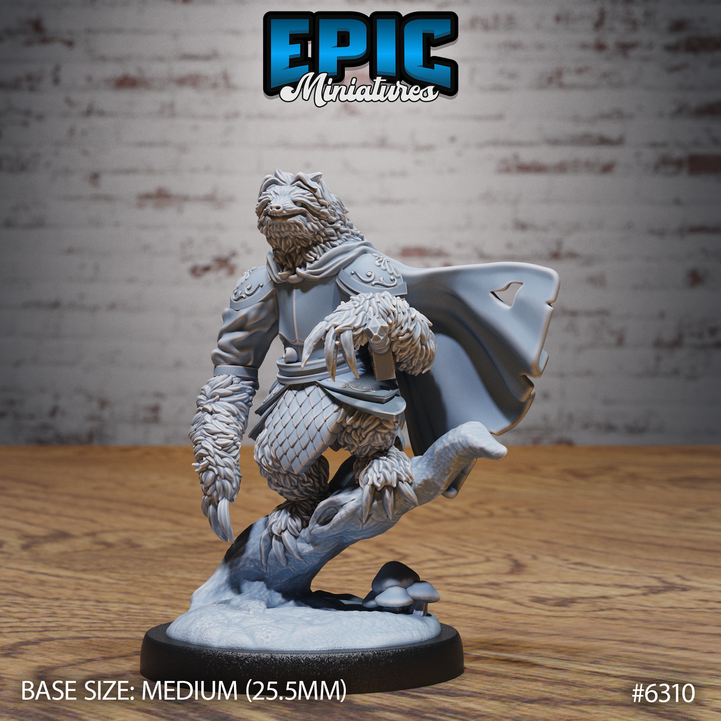 Sloth Paladin (3 Variants Available) - Epic Miniatures
