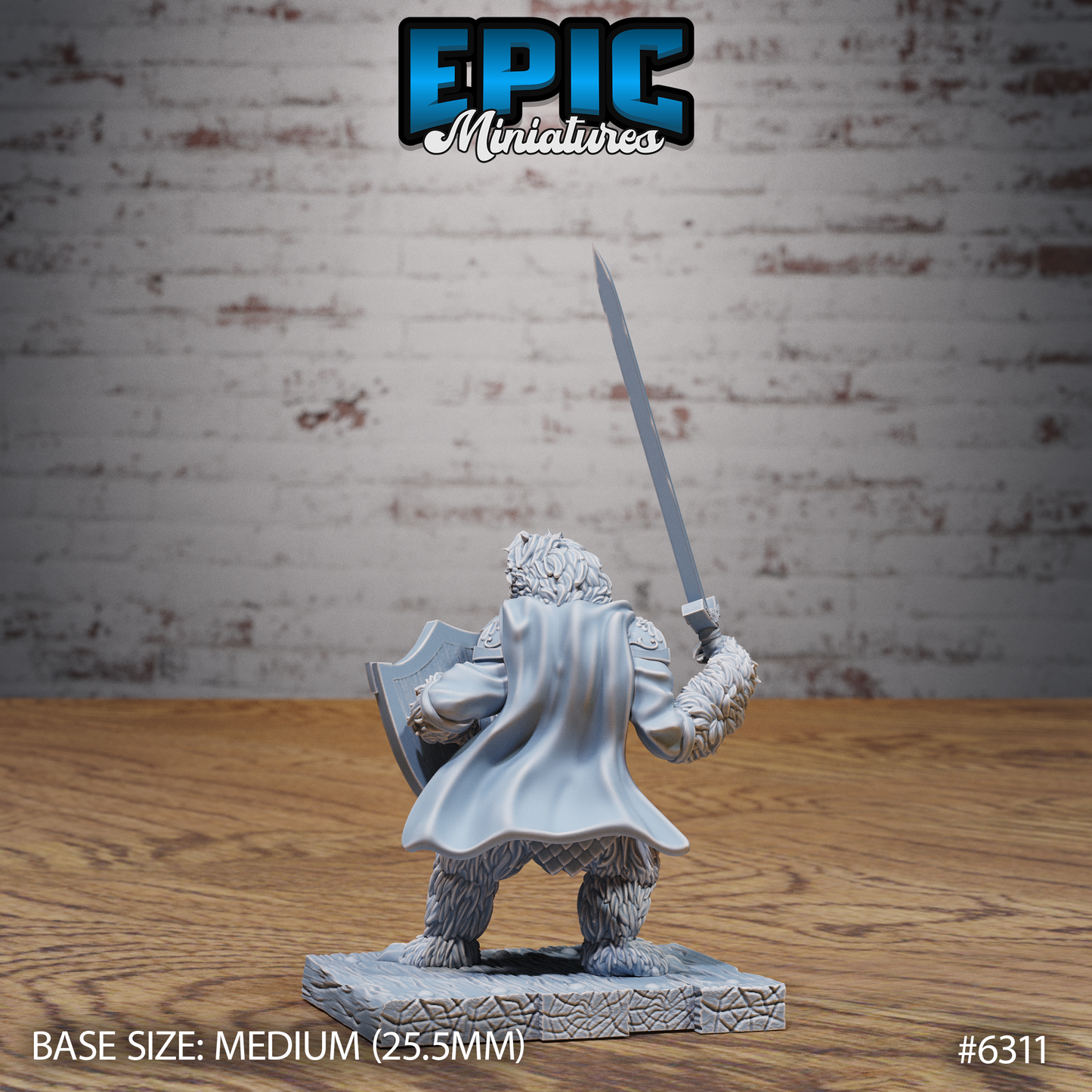 Sloth Paladin (3 Variants Available) - Epic Miniatures