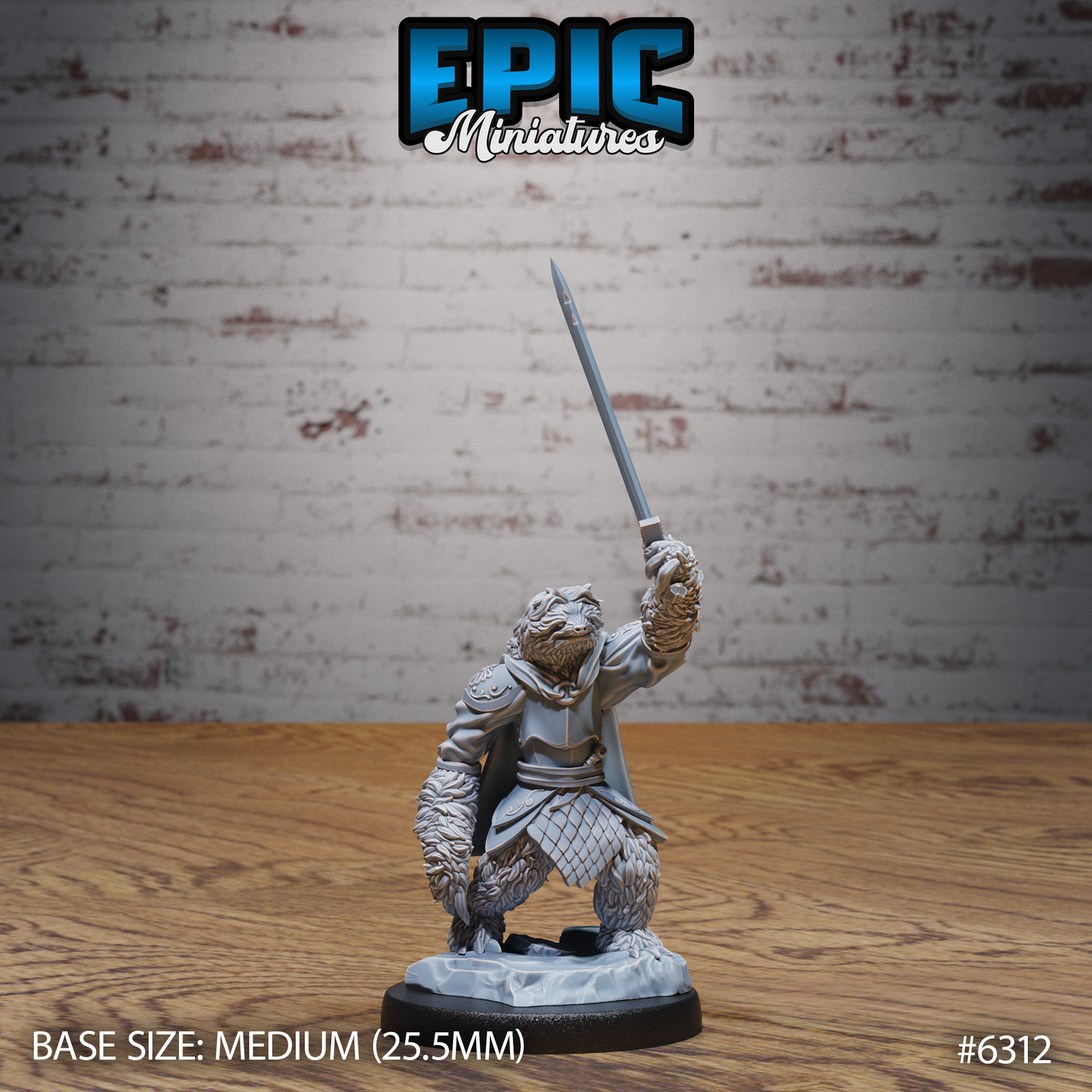 Sloth Paladin (3 Variants Available) - Epic Miniatures