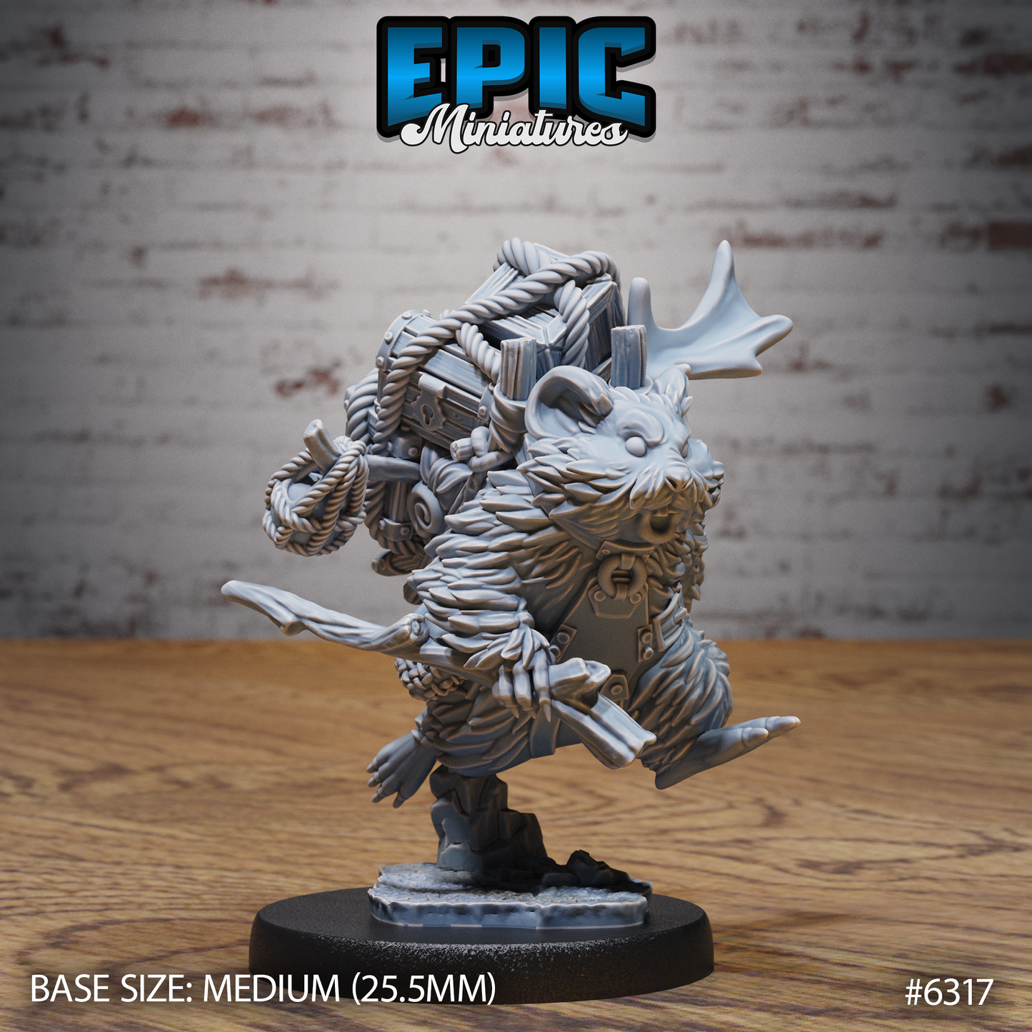 Adventurer Hamster (2 Variants Available) - Epic Miniatures