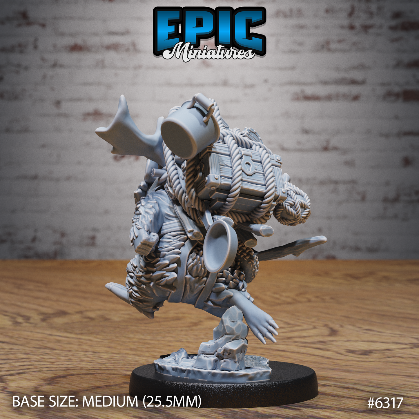 Adventurer Hamster (2 Variants Available) - Epic Miniatures
