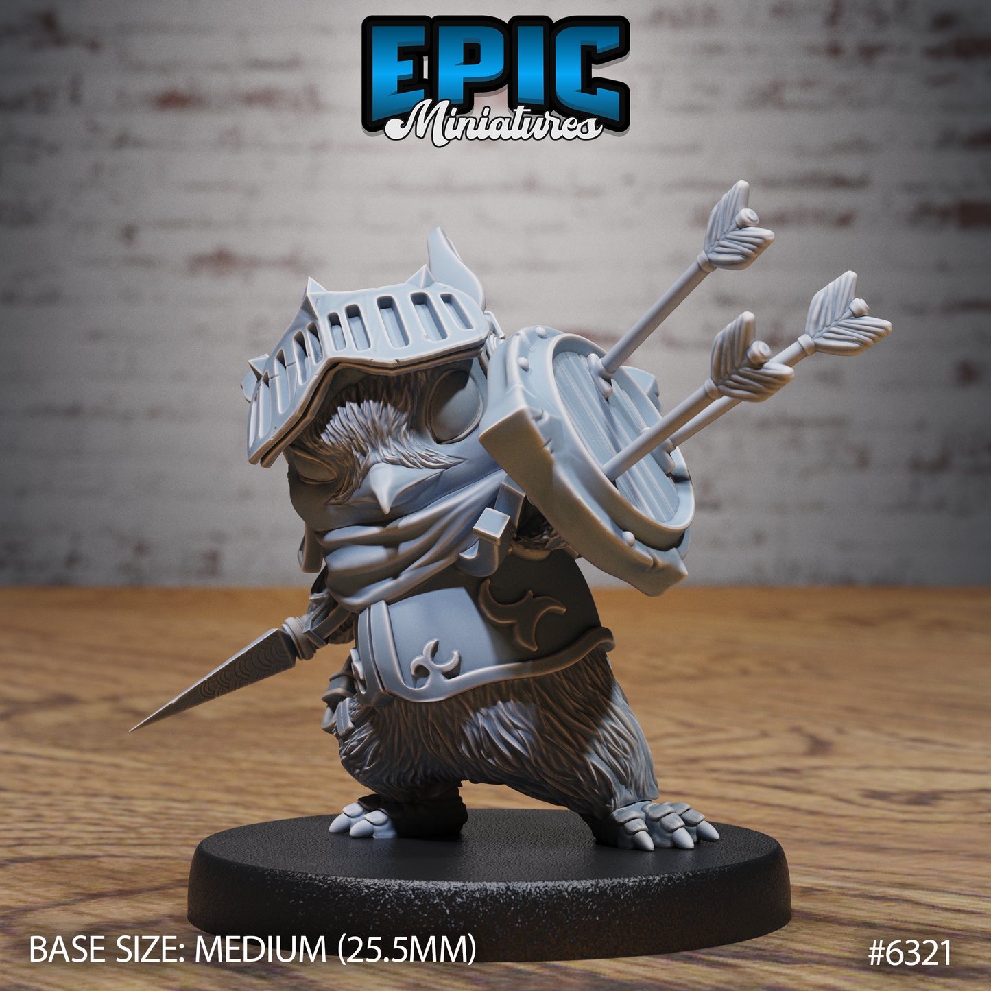 Penguin Knight (3 Variants Available) - Epic Miniatures