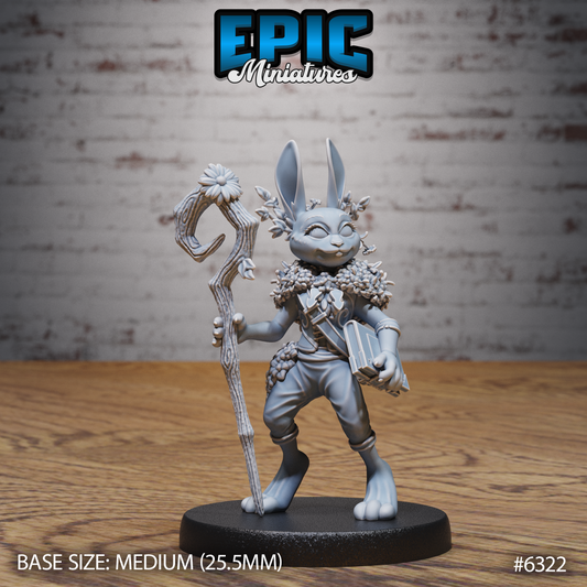 Rabbit Folk Druid (3 Variants Available) - Epic Miniatures