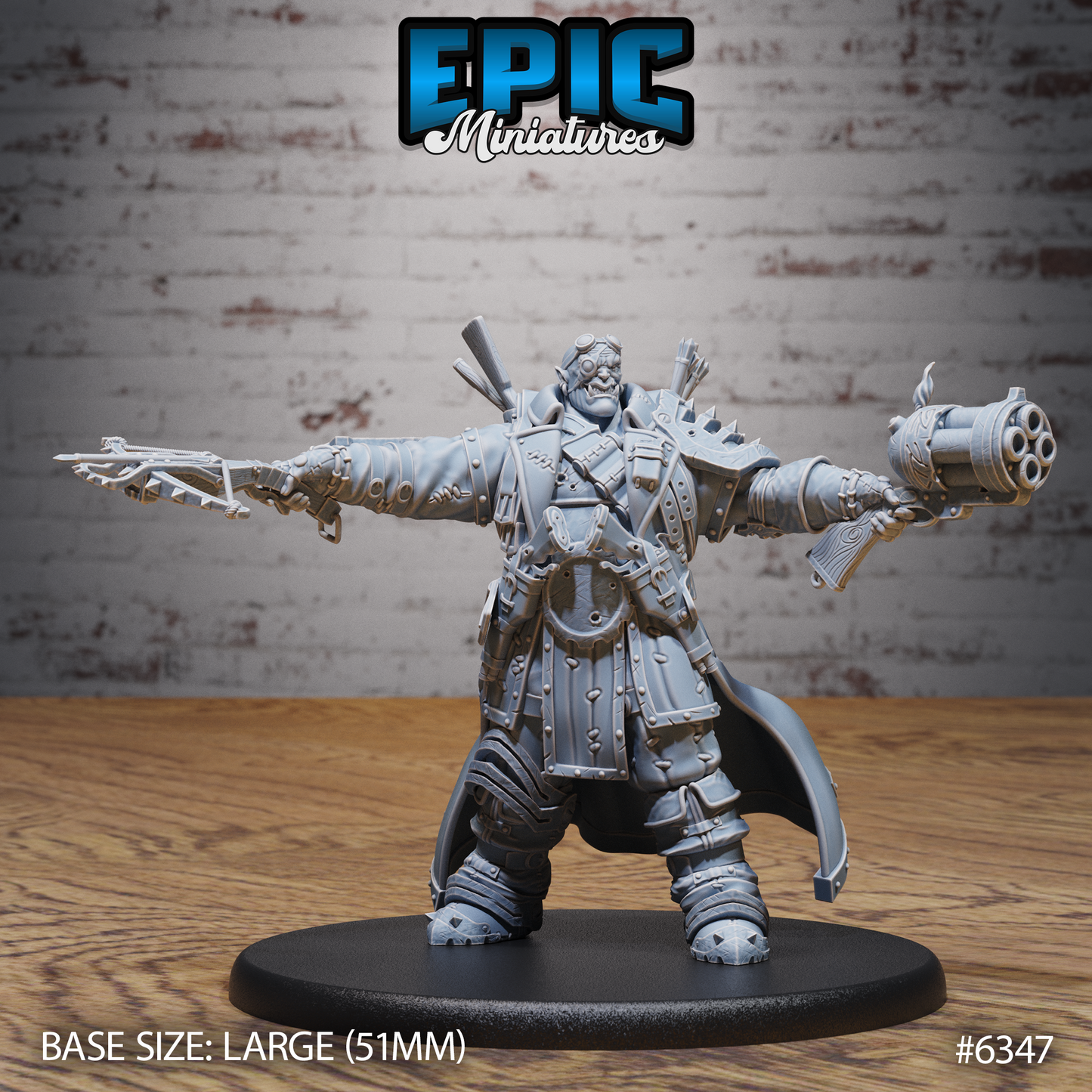 Ogre Gunslinger (3 Variants Available) - Epic Miniatures