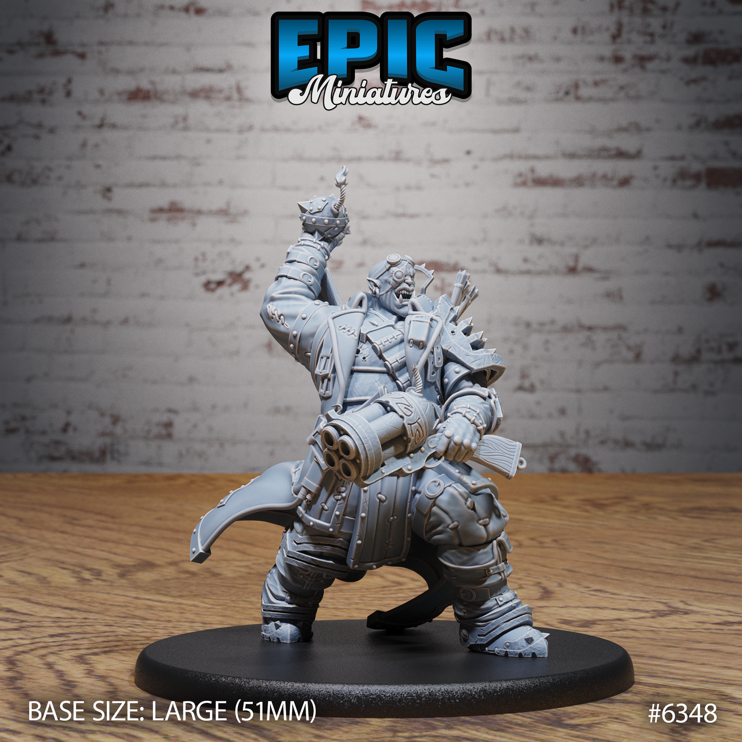 Ogre Gunslinger (3 Variants Available) - Epic Miniatures