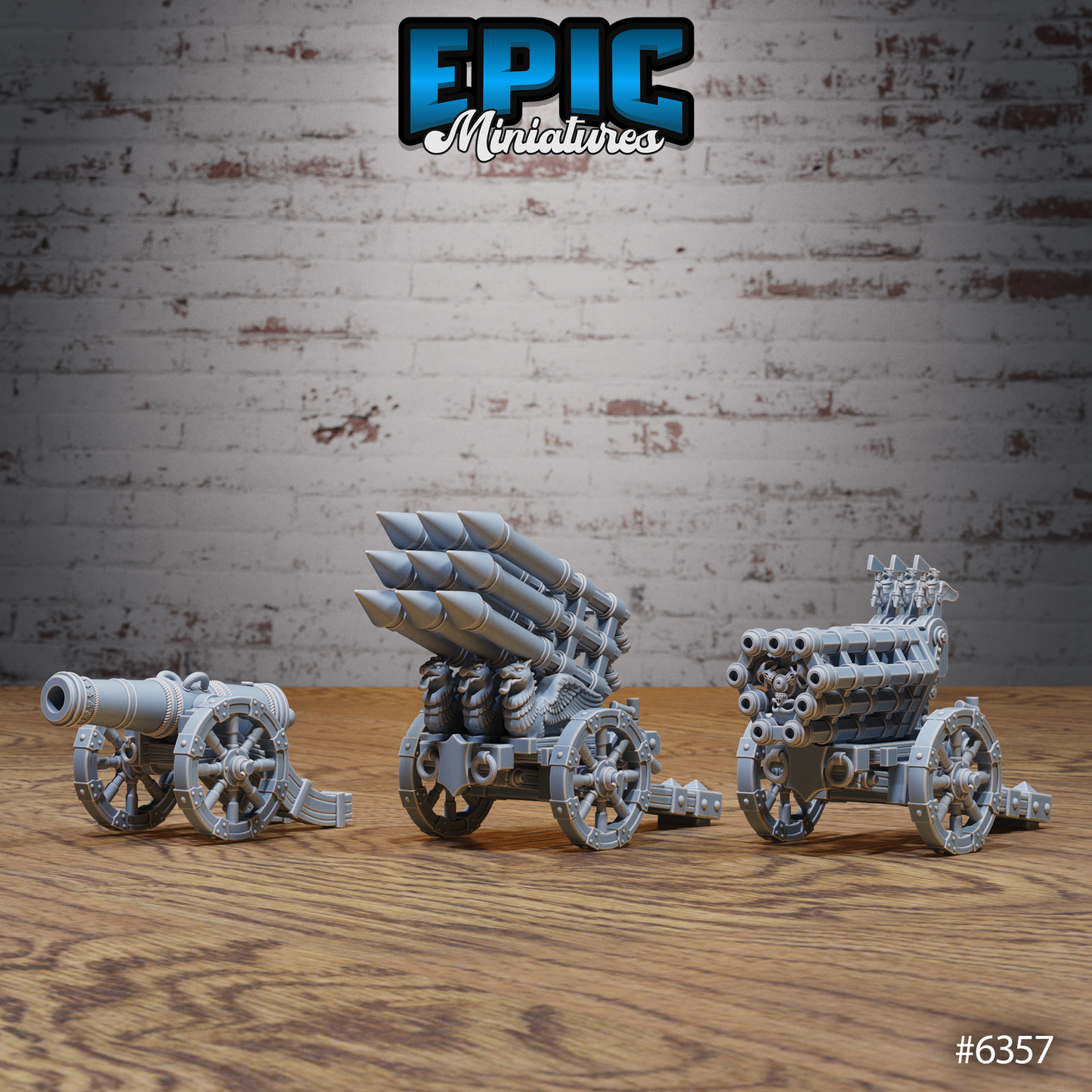 Dwarf Cannons (3 Variants Available) - Epic Miniatures