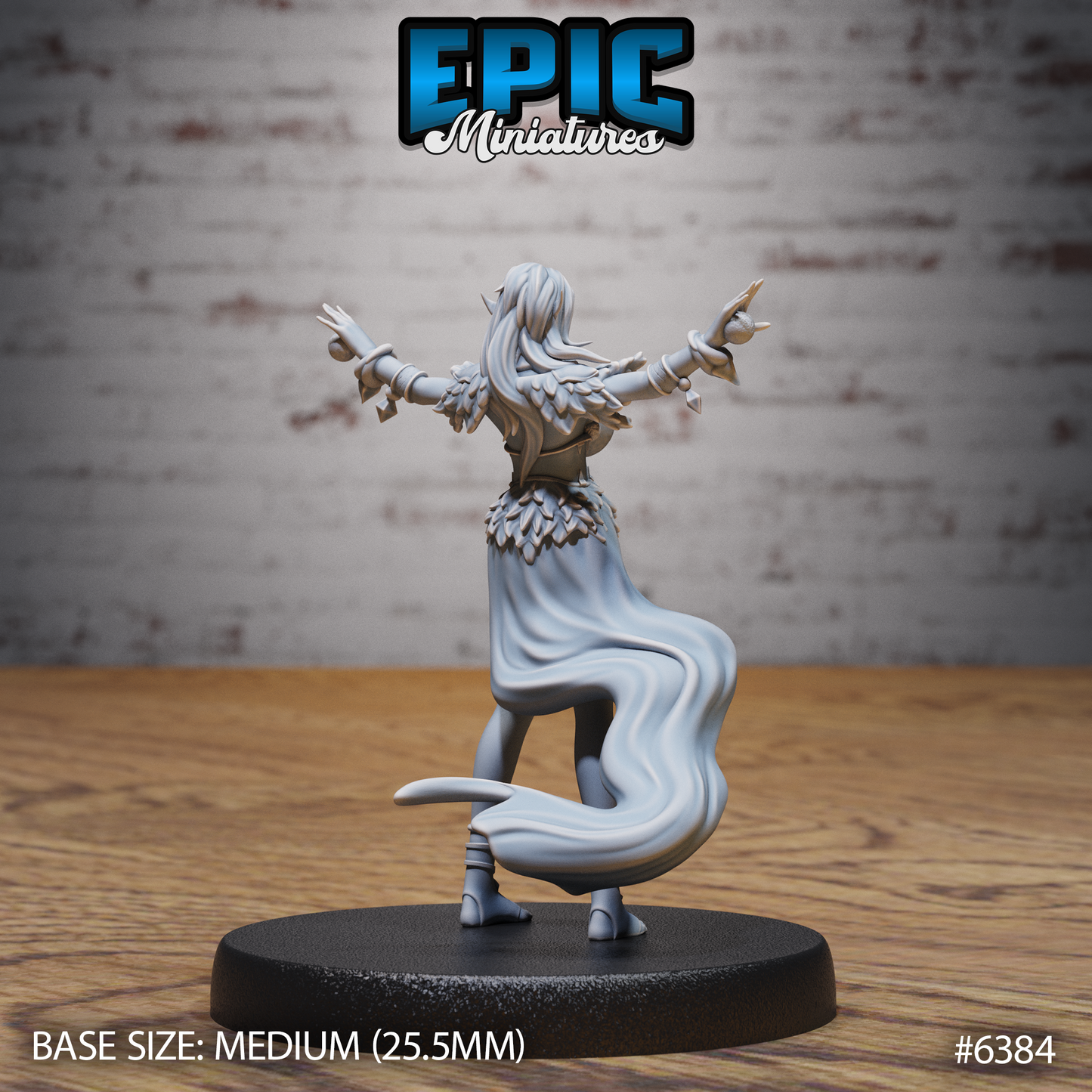 Elf Druid Adventurer (3 Variants Available) - Epic Miniatures
