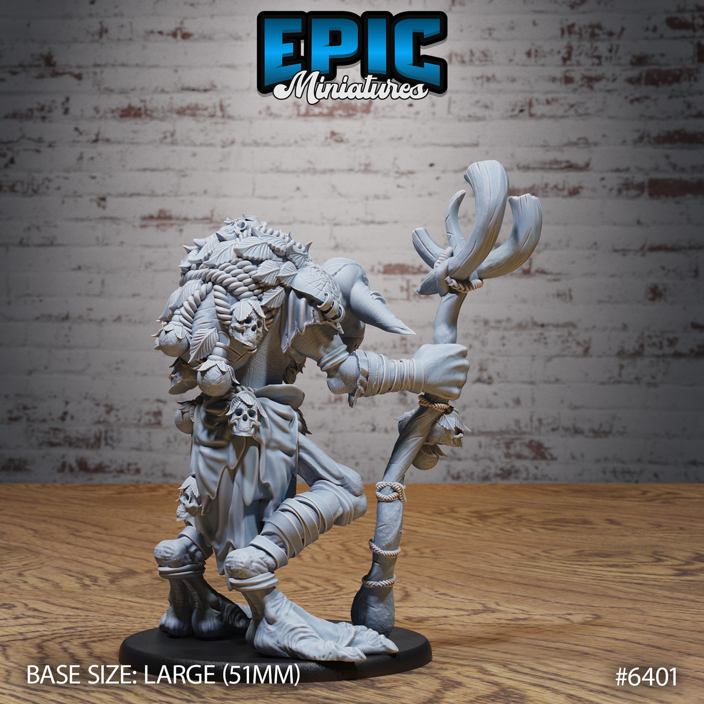 Troll Shaman (3 Variants Available) - Epic Miniatures