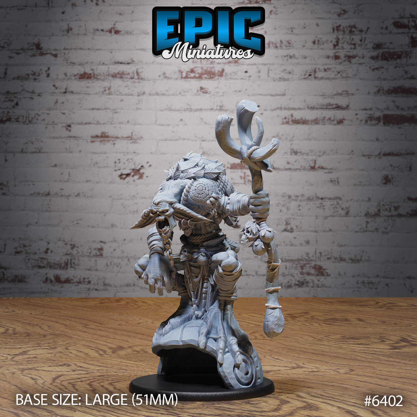 Troll Shaman (3 Variants Available) - Epic Miniatures