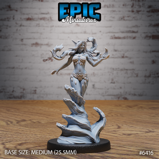 Spring Undine, Water Elemental (3 Variants Available) - Epic Miniatures