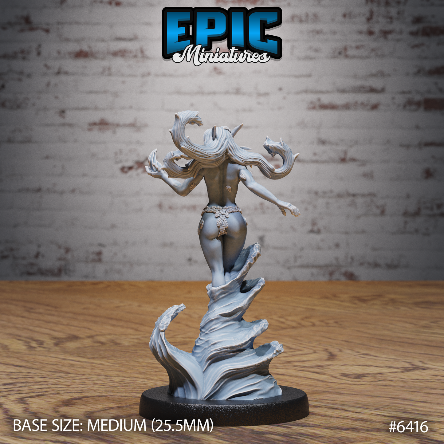 Spring Undine, Water Elemental (3 Variants Available) - Epic Miniatures