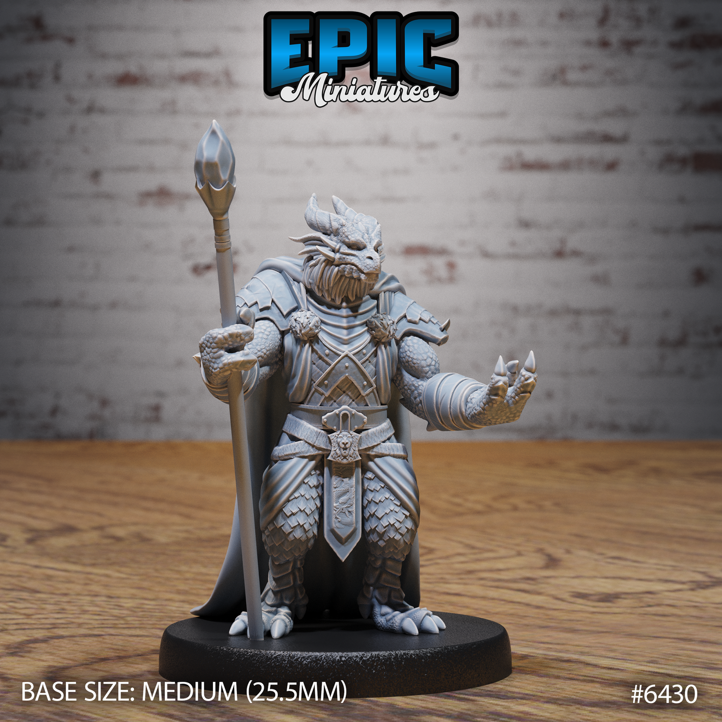 Dragonborn Mage (3 Variants Available) - Epic Miniatures