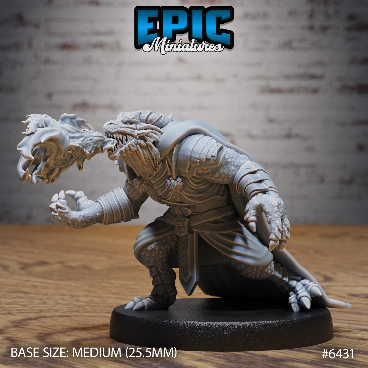 Dragonborn Mage (3 Variants Available) - Epic Miniatures
