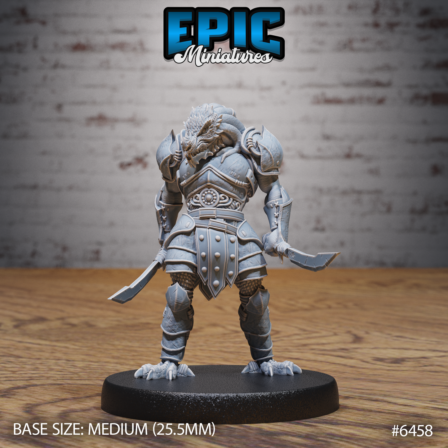 Dragonborn Warrior (3 Variants Available) - Epic Miniatures