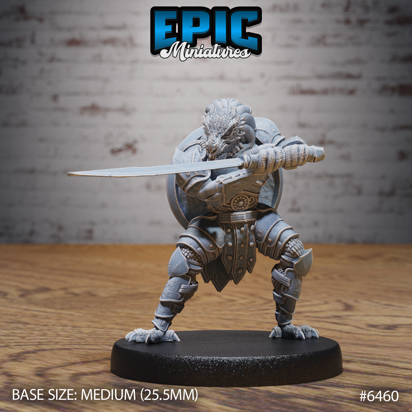 Dragonborn Warrior (3 Variants Available) - Epic Miniatures