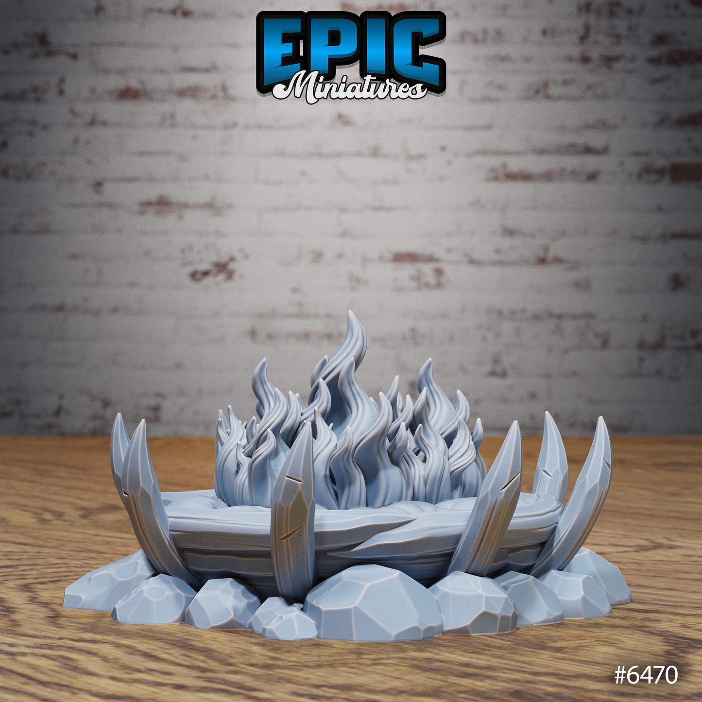 Goblin Camp Scatter Terrain - Campfires, Cooking Bits and Fish Ponds (7 Variants Available) - Epic Miniatures