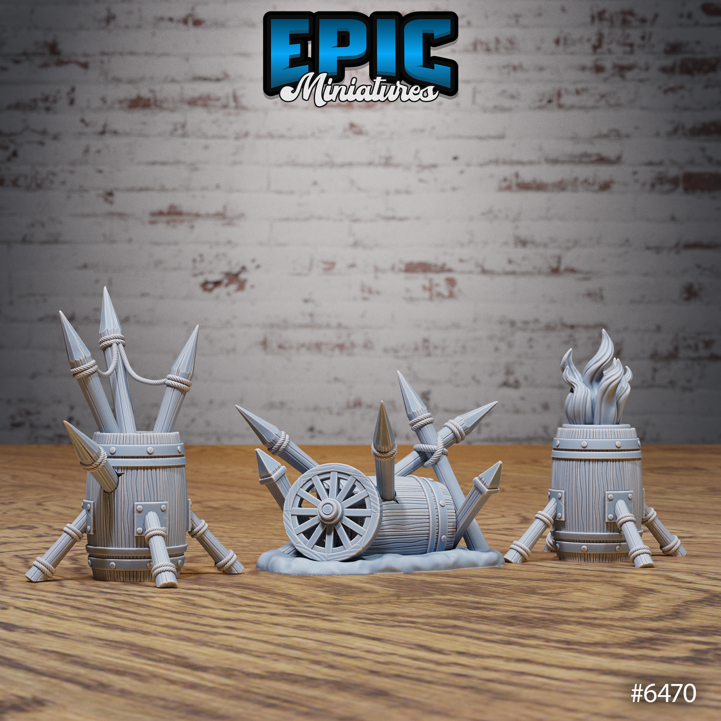 Goblin Camp Scatter Terrain - Barricades (8 Variants Available) - Epic Miniatures