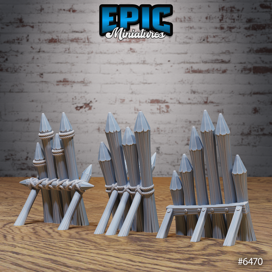 Goblin Camp Scatter Terrain - Barricades (8 Variants Available) - Epic Miniatures