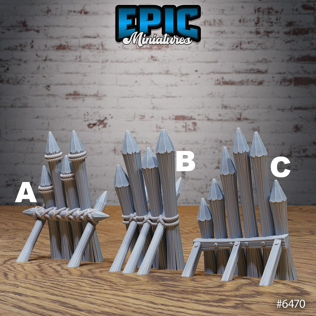 Goblin Camp Scatter Terrain - Barricades (8 Variants Available) - Epic Miniatures