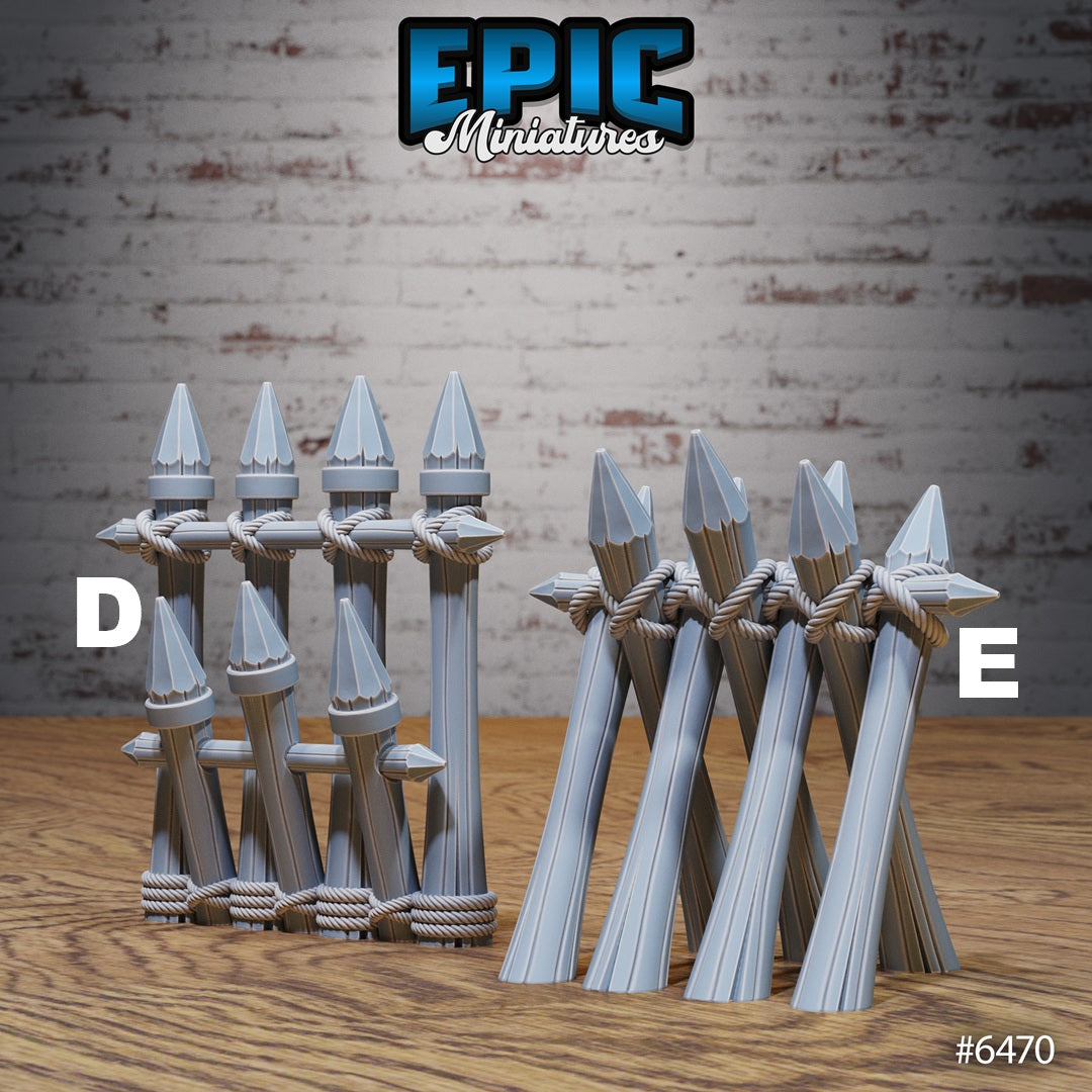 Goblin Camp Scatter Terrain - Barricades (8 Variants Available) - Epic Miniatures