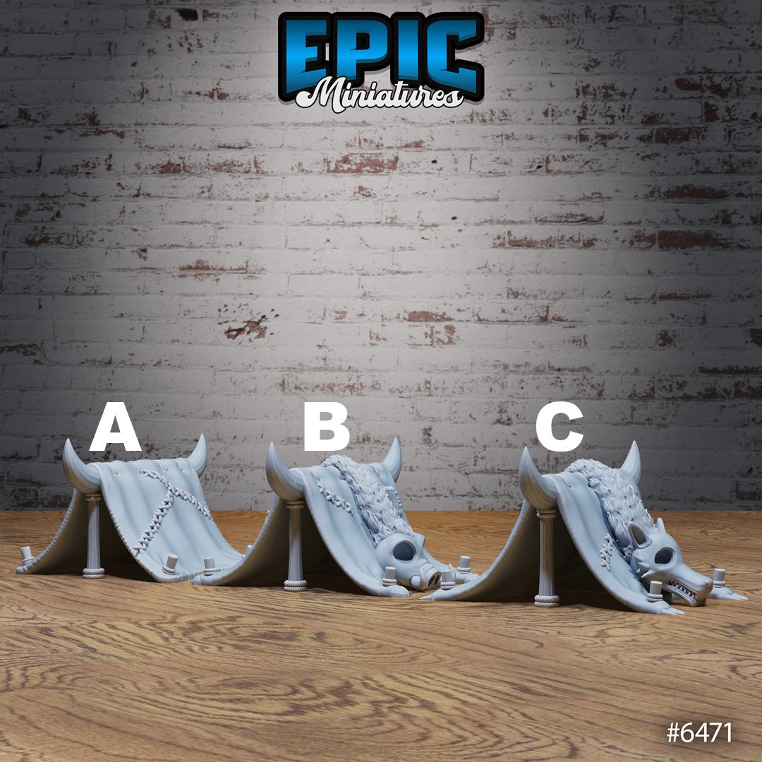 Goblin Camp Tents (5 Variants Available) - Epic Miniatures