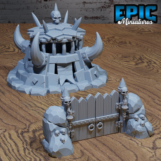 Goblin Outpost and Camp Gates (2 Variants Available) - Epic Miniatures